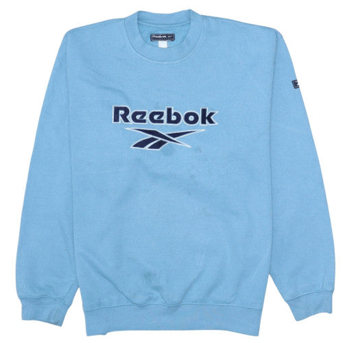 Mens UK Size S Reebok Blue Pullover Sweatshirt