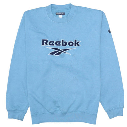 Mens UK Size S Reebok Blue Pullover Sweatshirt