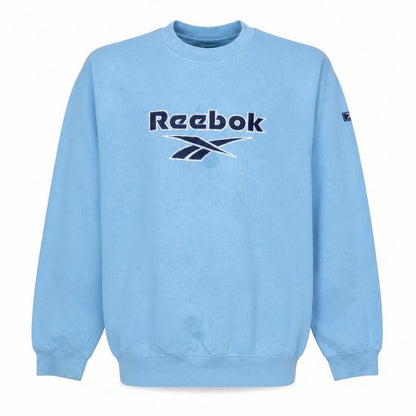 Mens UK Size S Reebok Blue Pullover Sweatshirt