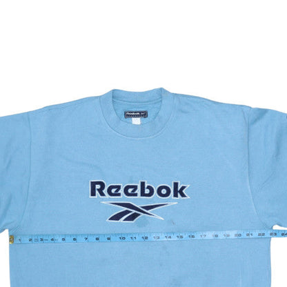 Mens UK Size S Reebok Blue Pullover Sweatshirt