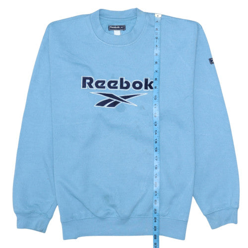 Mens UK Size S Reebok Blue Pullover Sweatshirt