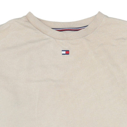 Mens UK Size M Tommy Hilfiger Beige Pullover Sweatshirt