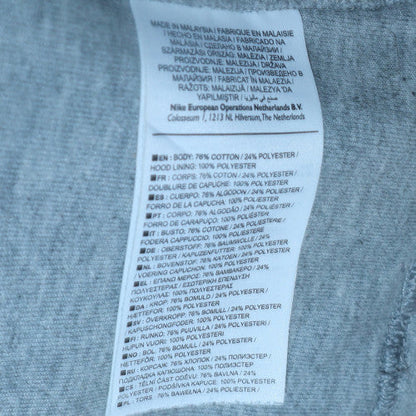 Mens UK Size M Nike Grey Pullover Hoodie