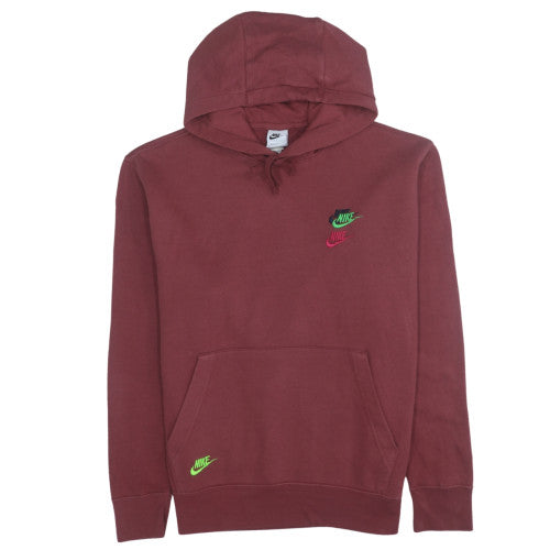 Mens UK Size L Nike Brown Pullover Hoodie