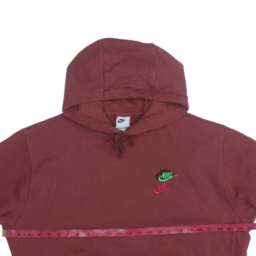 Mens UK Size L Nike Brown Pullover Hoodie