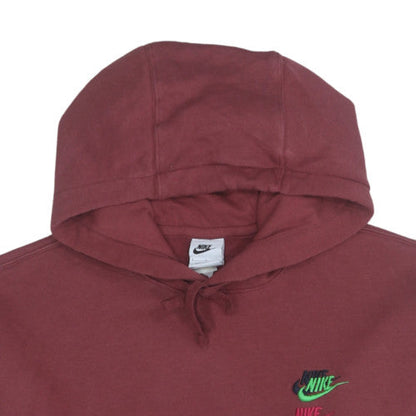 Mens UK Size L Nike Brown Pullover Hoodie