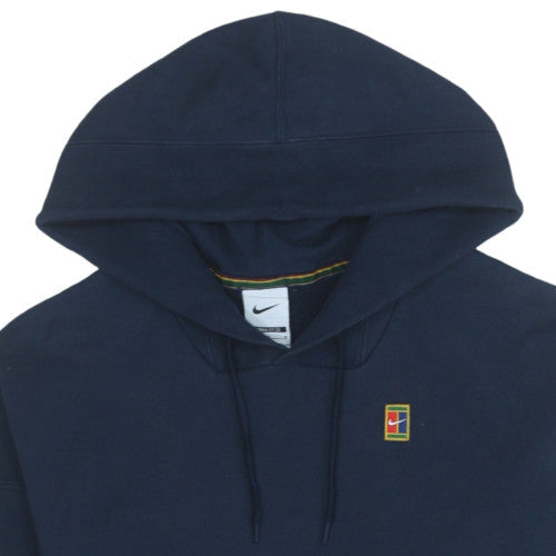 Mens UK Size M Nike Blue Pullover Hoodie