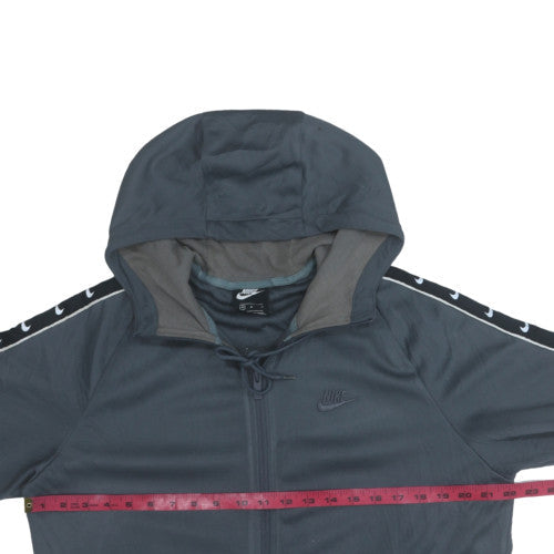 Mens UK Size M Nike Grey Full Zip Hoodie