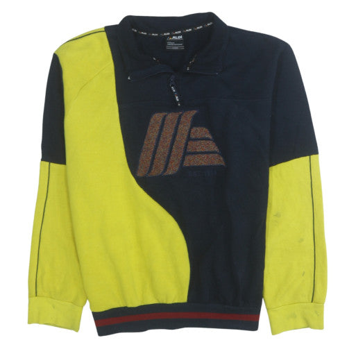 Mens UK Size L Aldi Multicoloured 1/4 Zip Sweatshirt
