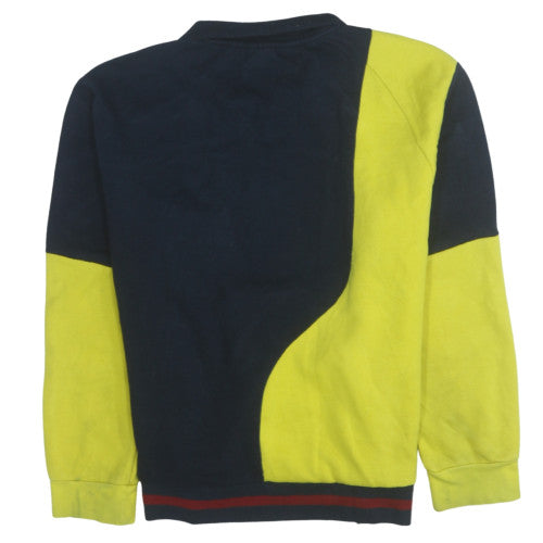Mens UK Size L Aldi Multicoloured 1/4 Zip Sweatshirt