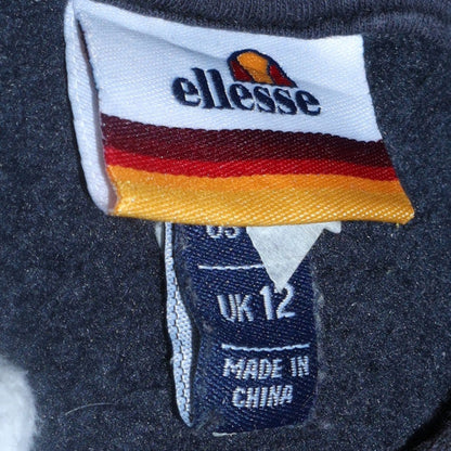 Womens UK Size 12 ellesse Blue Pullover Hoodie