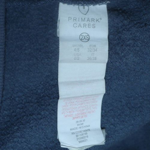 Womens UK Size 2XS Disney Blue Pullover Hoodie