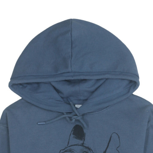 Womens UK Size 2XS Disney Blue Pullover Hoodie