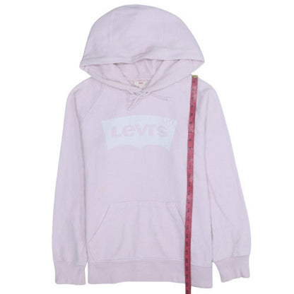 Womens UK Size M Levi's Pink Pullover Hoodie