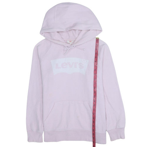 Womens UK Size M Levi's Pink Pullover Hoodie