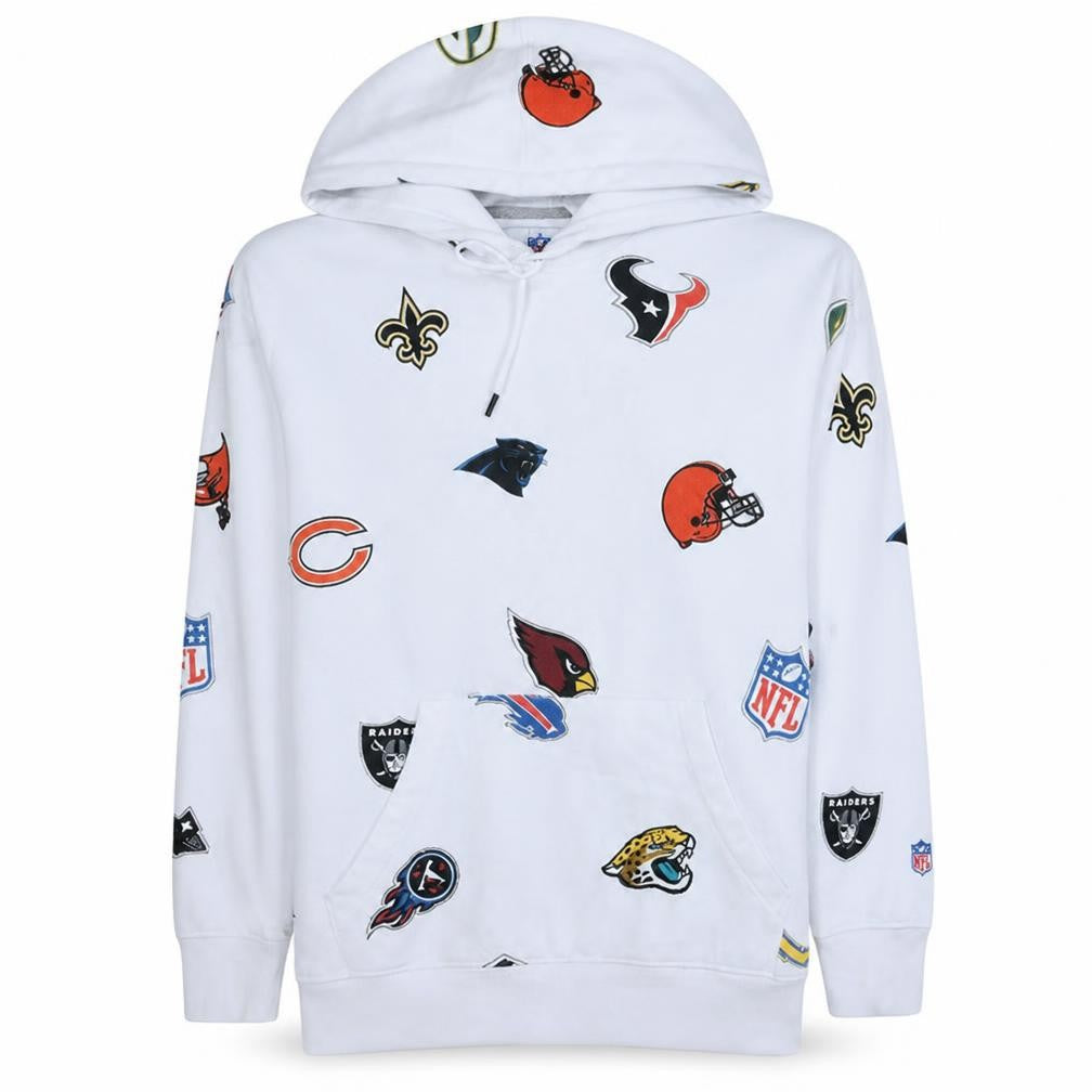 Mens UK Size S Celio White Pullover Hoodie
