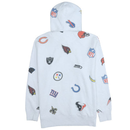 Mens UK Size S Celio White Pullover Hoodie