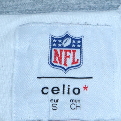 Mens UK Size S Celio White Pullover Hoodie