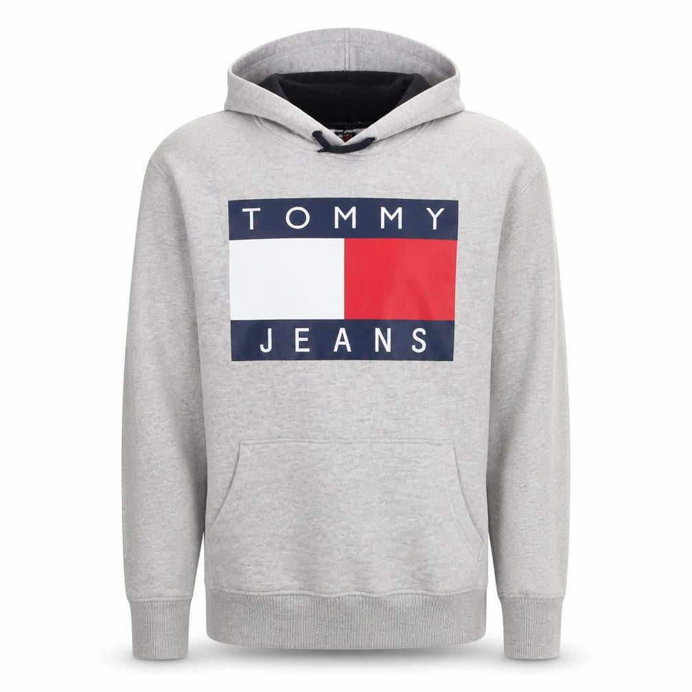 Mens UK Size XL Tommy Hilfiger Grey Pullover Hoodie