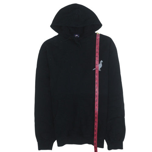 Mens UK Size M Stars & Stripes Black Pullover Hoodie