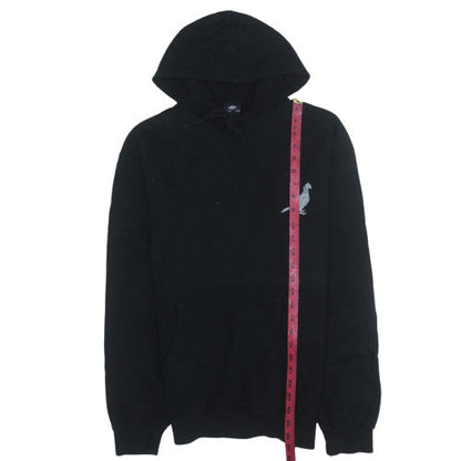 Mens UK Size M Stars & Stripes Black Pullover Hoodie