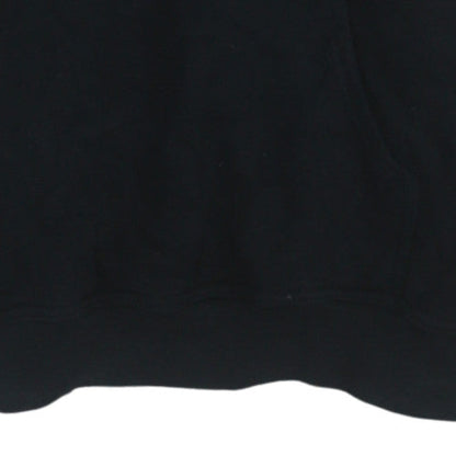 Mens UK Size M Stars & Stripes Black Pullover Hoodie