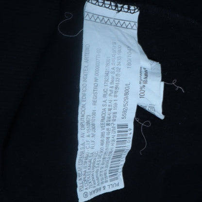 Womens UK Size 12 Pull&Bear Black Pullover Sweatshirt