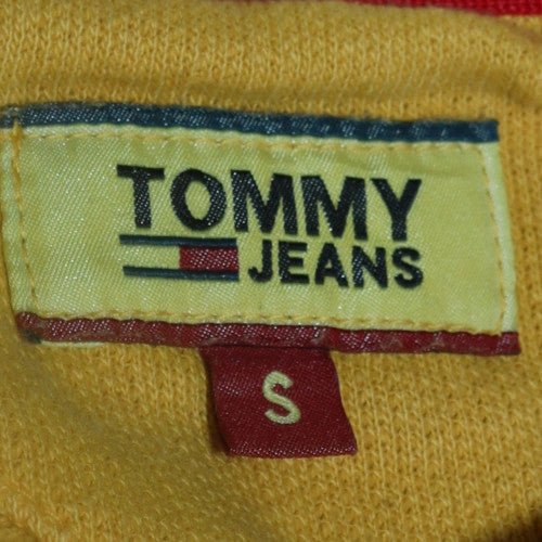 Mens UK Size S Tommy Jeans Yellow Pullover Sweatshirt