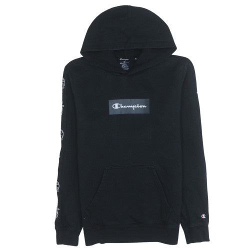 Mens UK Size S Champion Black Pullover Hoodie