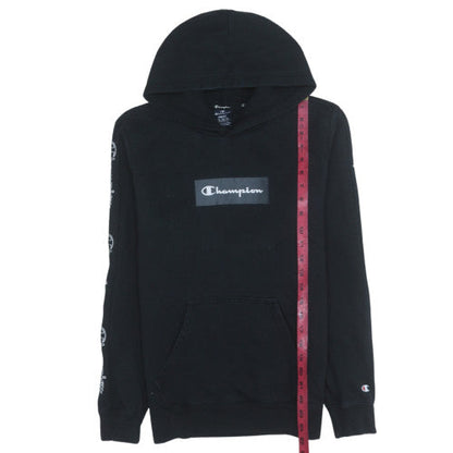 Mens UK Size S Champion Black Pullover Hoodie