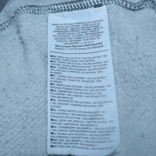 Mens UK Size XS Nike Grey Pullover Hoodie