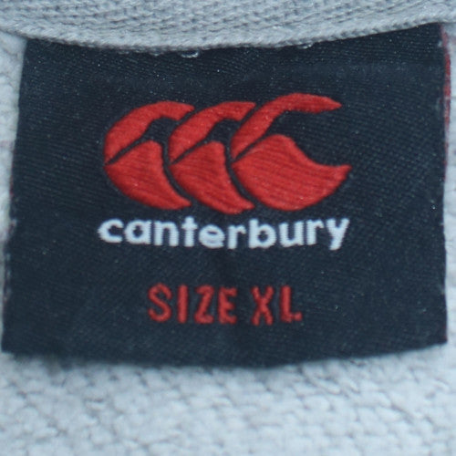 Mens UK Size XL Canterbury Grey Pullover Hoodie