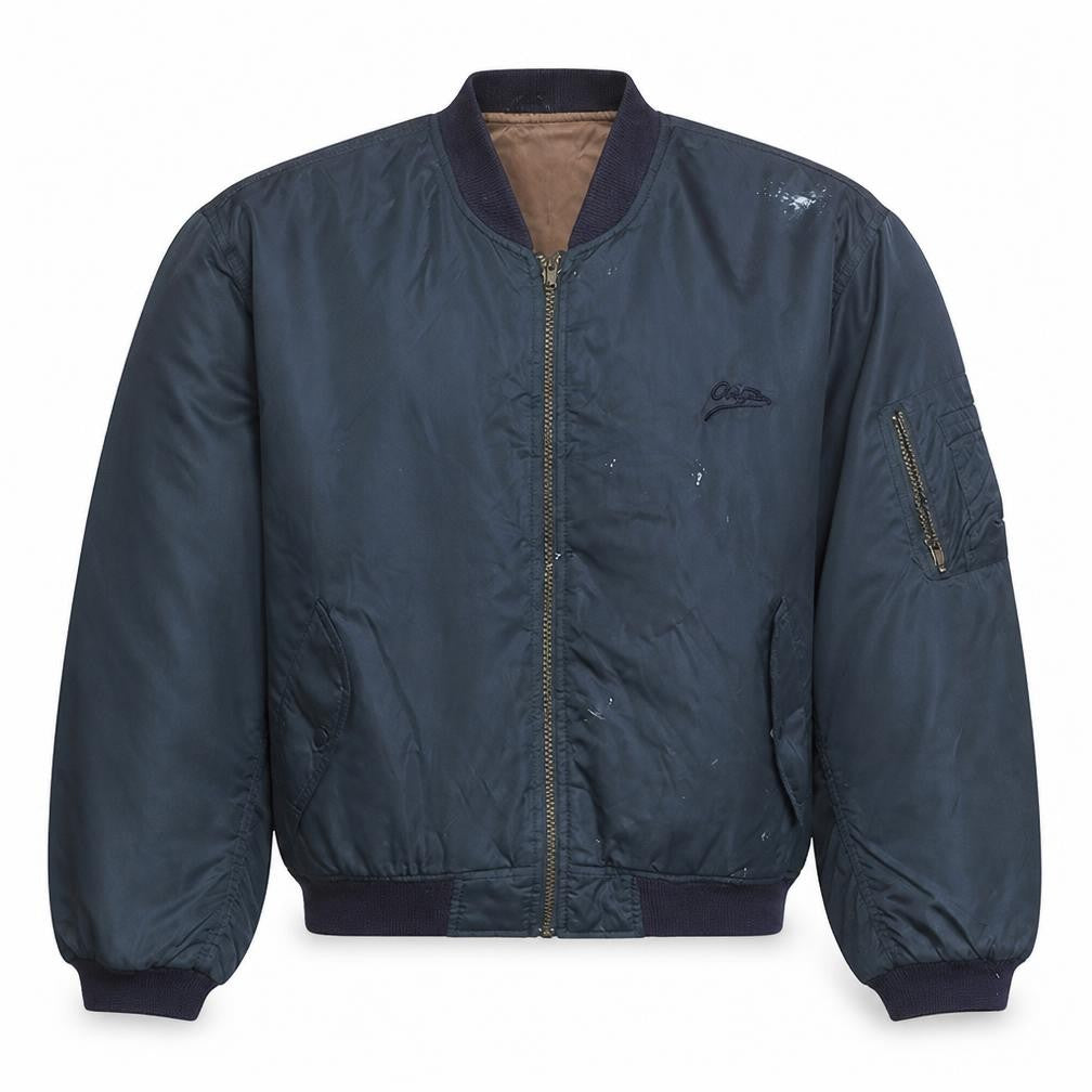 Mens UK Size M Overtime Blue Bomber Jacket