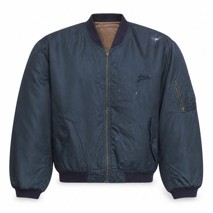 Mens UK Size M Overtime Blue Bomber Jacket