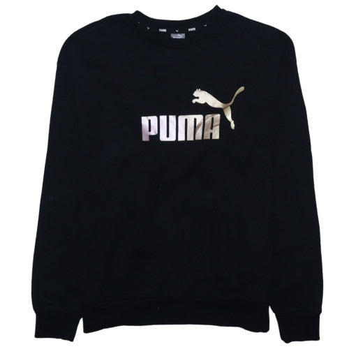 Mens UK Size M PUMA Black Pullover Sweatshirt