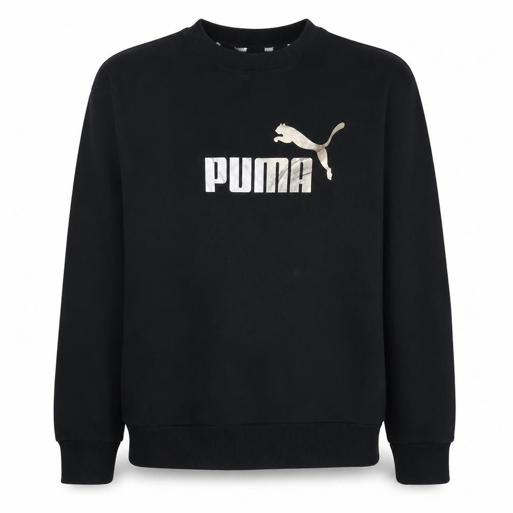 Mens UK Size M PUMA Black Pullover Sweatshirt