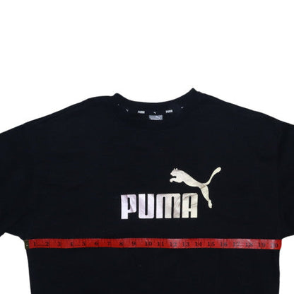 Mens UK Size M PUMA Black Pullover Sweatshirt
