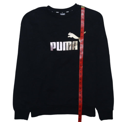 Mens UK Size M PUMA Black Pullover Sweatshirt