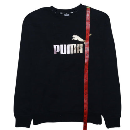 Mens UK Size M PUMA Black Pullover Sweatshirt