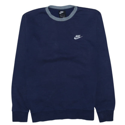 Mens UK Size M Nike Blue Pullover Sweatshirt