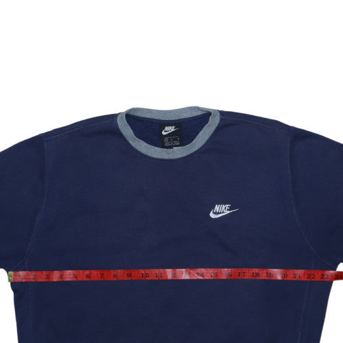 Mens UK Size M Nike Blue Pullover Sweatshirt