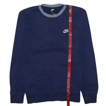 Mens UK Size M Nike Blue Pullover Sweatshirt