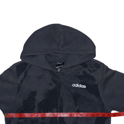Mens UK Size S adidas Black Full Zip Hoodie
