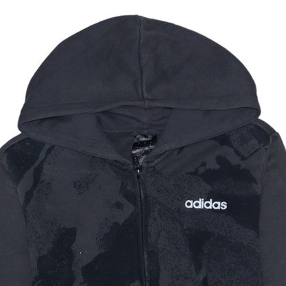 Mens UK Size S adidas Black Full Zip Hoodie