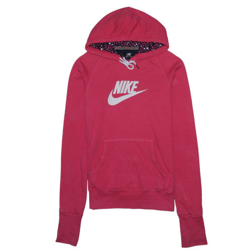 Womens UK Size M Nike Pink Pullover Hoodie