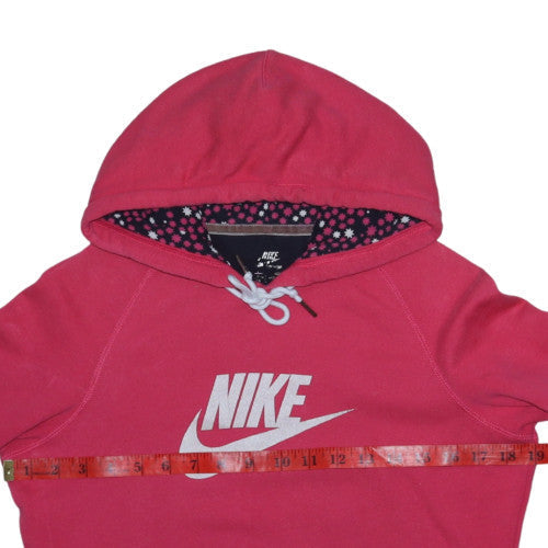 Womens UK Size M Nike Pink Pullover Hoodie