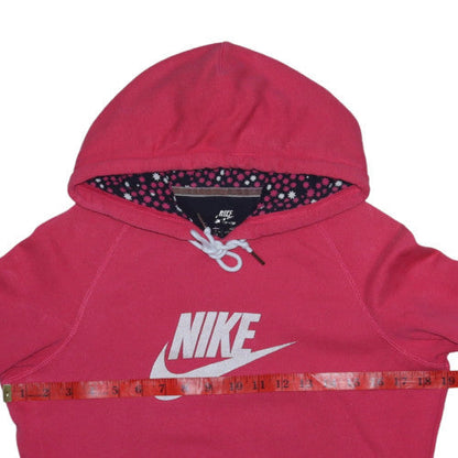 Womens UK Size M Nike Pink Pullover Hoodie