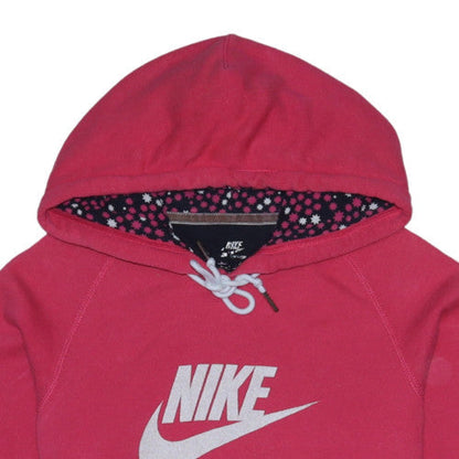 Womens UK Size M Nike Pink Pullover Hoodie