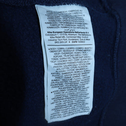 Mens UK Size XL Nike Blue Pullover Hoodie