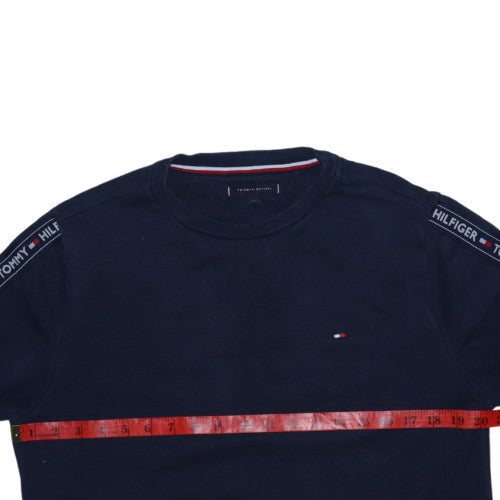 Mens UK Size M Tommy Hilfiger Blue Pullover Sweatshirt